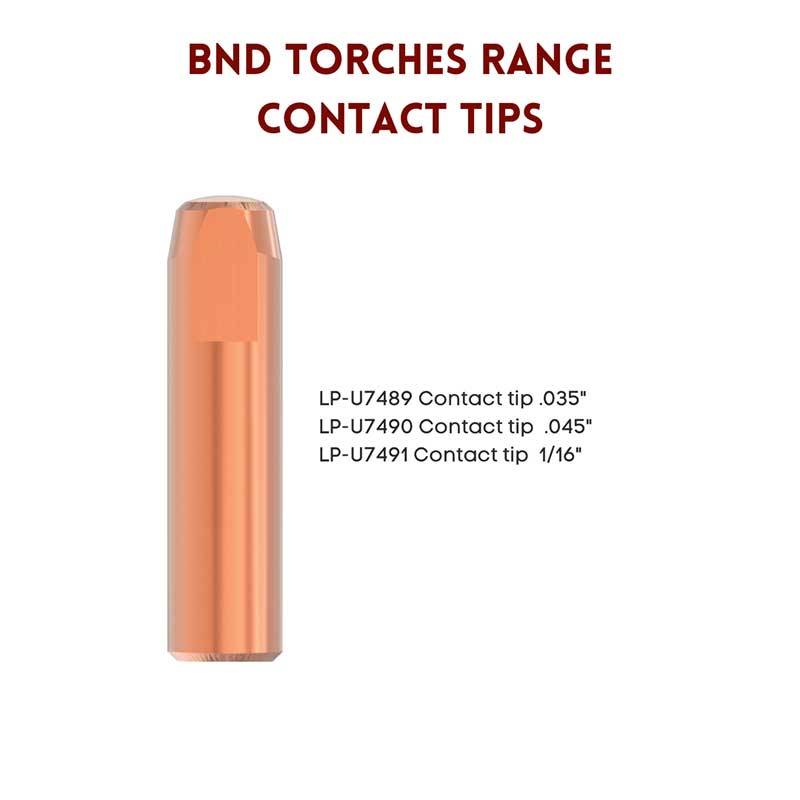 BND Torches Range Contact Tips