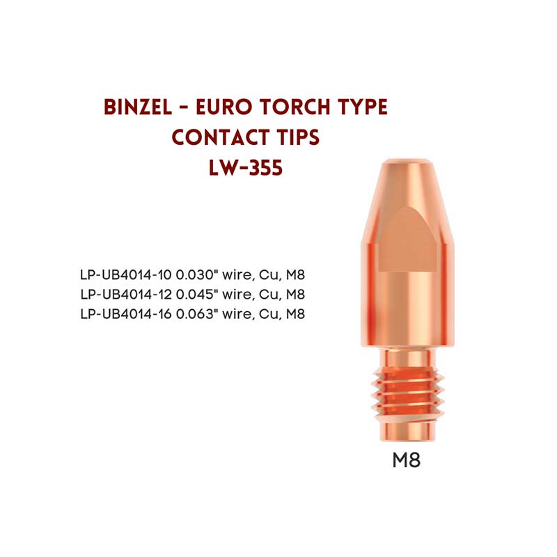 Binzel - Euro Torch Type Contact Tips LW-355